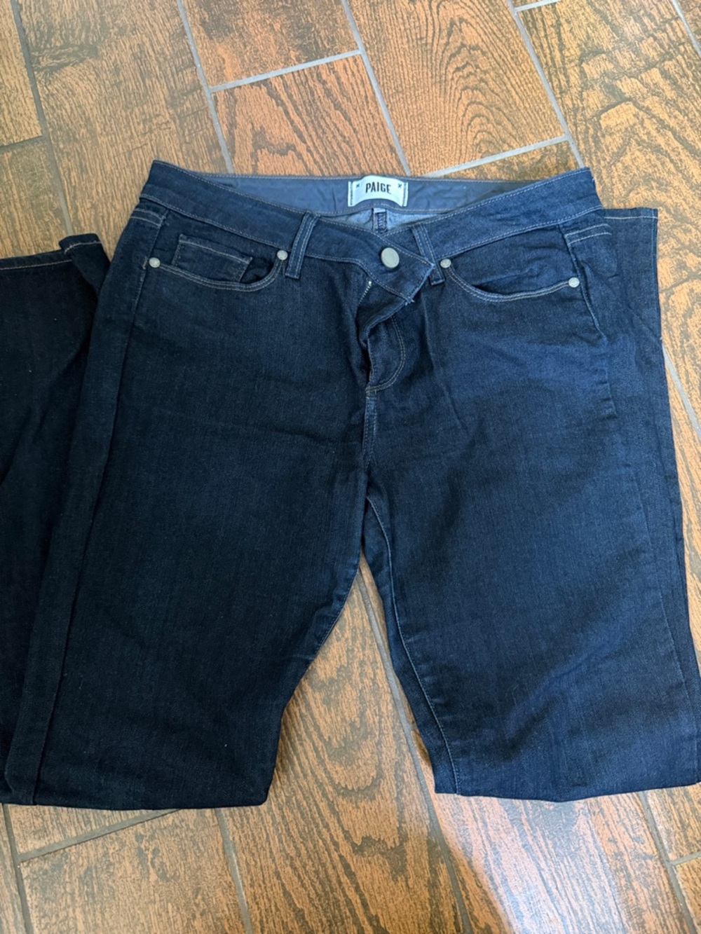 PAIGE Dark Indigo Skinny Jeans